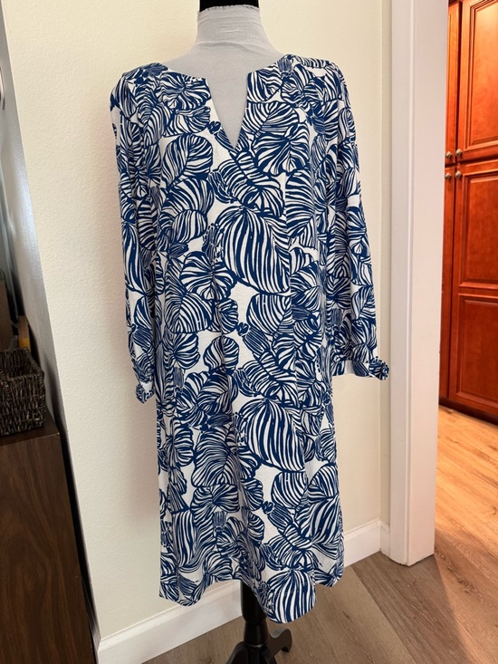 Lilly Pulitzer Other - Lily Pulitzer Cath Women's Blue Leaf-Print Swim Cover-Up Tunic Dress